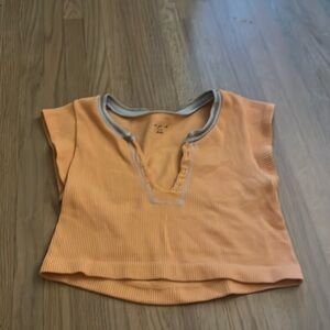 orange and blue urban outfittters shirt